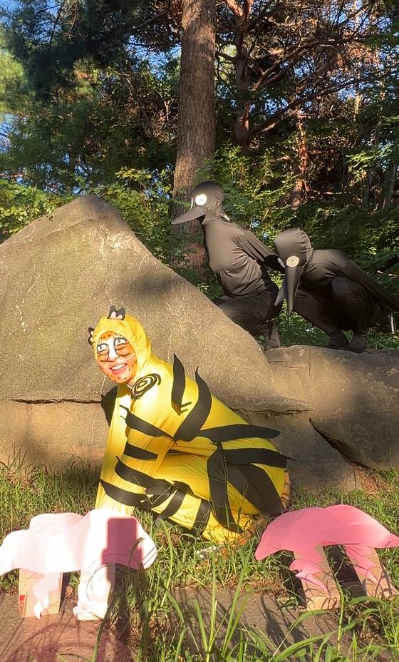 국중박 분장대회에 참여한 '인간 호작도' 팀.