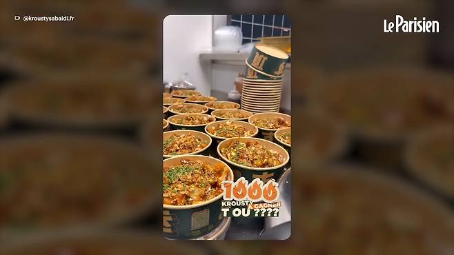 1천 개 무료 배포 이벤트 홍보 영상 [르 파리지앵 캡처]