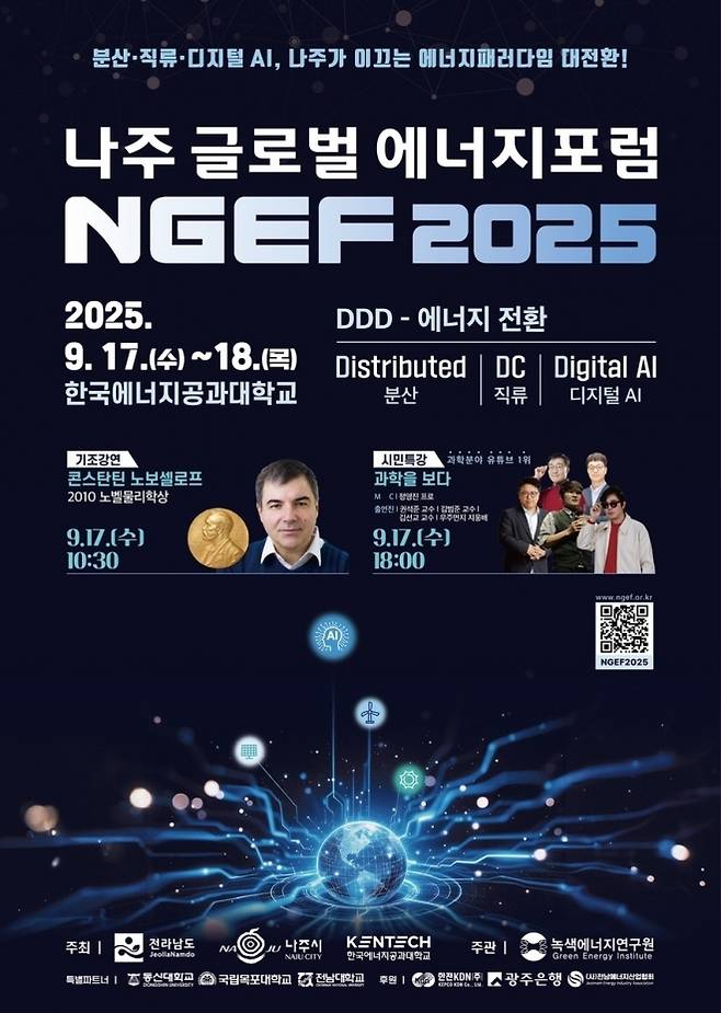 나주 글로벌 에너지포럼 2025 공식 포스터.