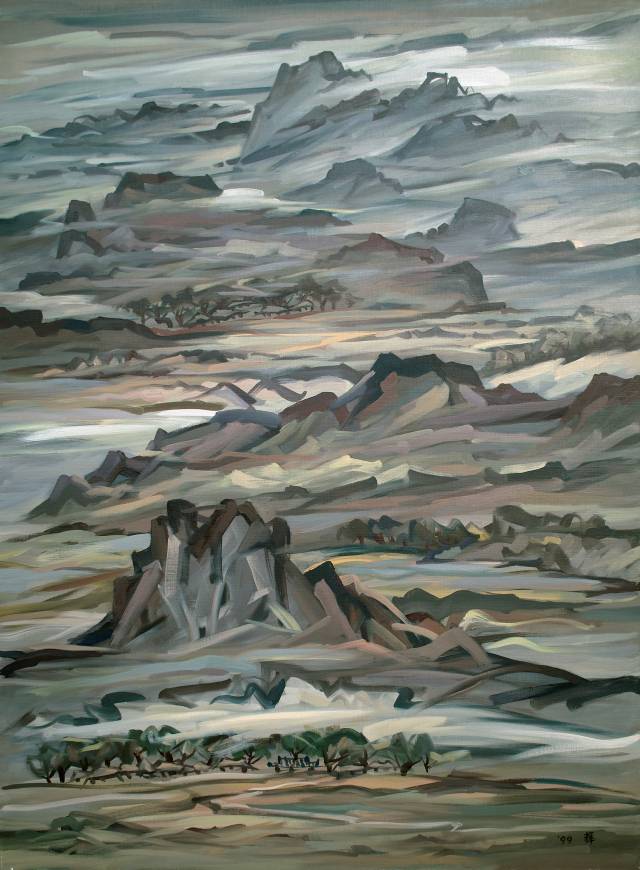 김종휘 '향리' 1999년, 캔버스에 유채, 130.3x97cm /사진제공=가회 60+ 김종휘 아카이브