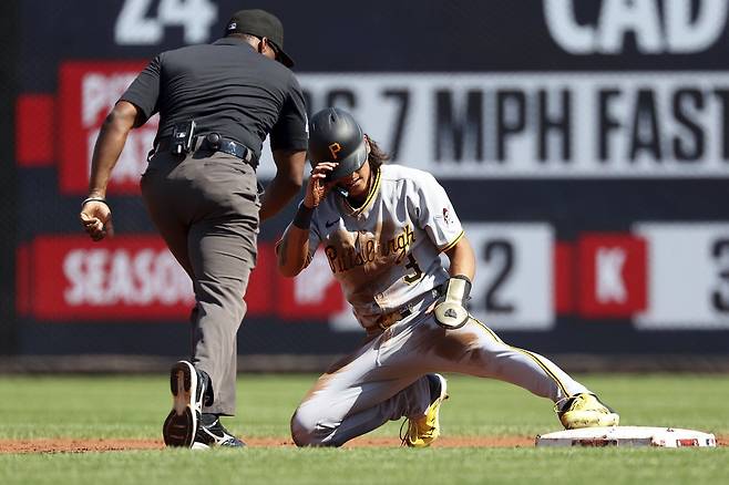 피츠버그 배지환은 16일(한국시간) 마이너리그 트리플A로 강등됐다. 그는 이달 8일 콜업 이후 6경기서 9타수 무안타로 침체했다.｜AP뉴시스