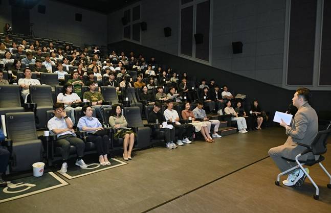 타운홀 미팅의 모습. /사진=대한체육회