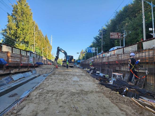 1공구 현장사진. 대전시 제공