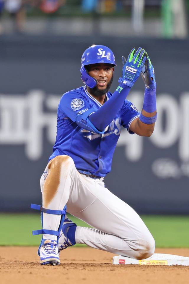 삼성 라이온즈의 르윈 디아즈. 삼성 제공