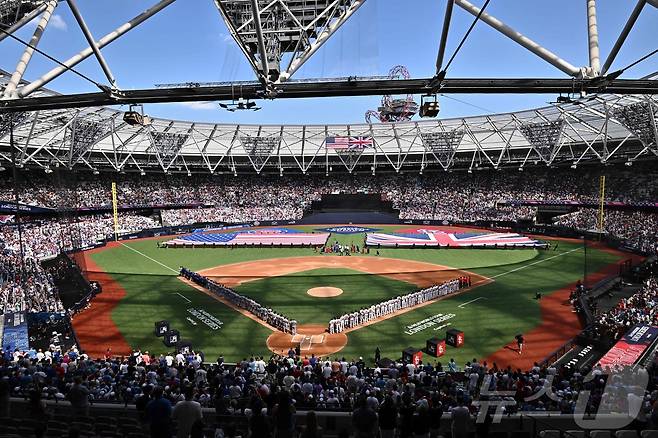 메이저리그 경기가 열린 런던스타디움.ⓒ AFP=뉴스1