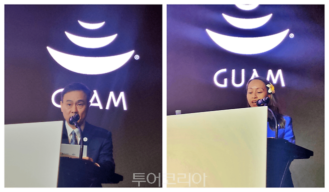 (좌측부터) 은호상 괌정부관광청 한국 마케팅 위원회 회장,&nbsp;레진 비스코 리 괌관광청장