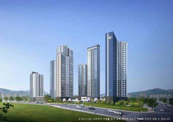 두산위브 더센트럴 도화 조감도. 사진=두산건설