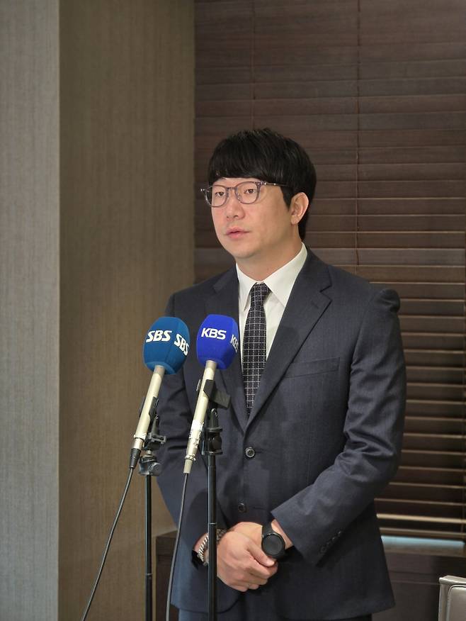 지난 15일 언론과 인터뷰하는 양현종 선수협 회장. 선수협 제공