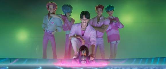 이와 같은 뜨거운 인기에 OST까지 1위를 석권 중이다. 사진은 사자보이즈. [사진=넷플릭스]