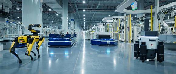 현대차그룹 메타플랜트 아메리카(HMGMA)에서 운영중인 로봇. [사진=현대자동차그룹]