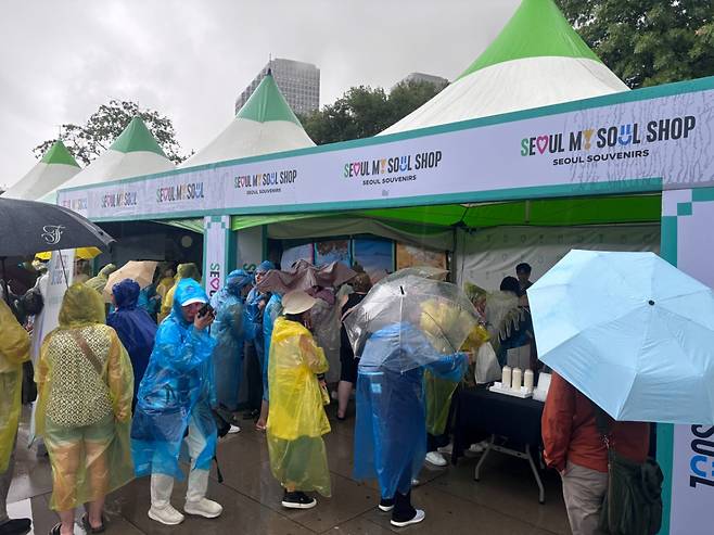 사WSB 임직원들이 여의도 한강공원에서 팀빌딩 프로그램 ‘WSB 케이데이(K-Day)’에 참여하고 있다./사진=서울시