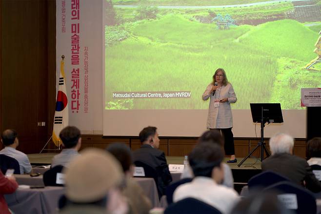 [안동 경주=뉴시스] 17일 경주 힐튼호텔에서  '경북도립미술관 건립을 위한 글로벌 건축포럼'이 열리고 있다. (사진=경북도 제공) 2025.09.17. photo@newsis.com *재판매 및 DB 금지