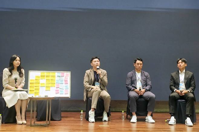 2025년 하반기 회원종목단체 워크숍 모습. 유승민(왼쪽에서 두 번째) 회장. /사진=대한체육회 제공