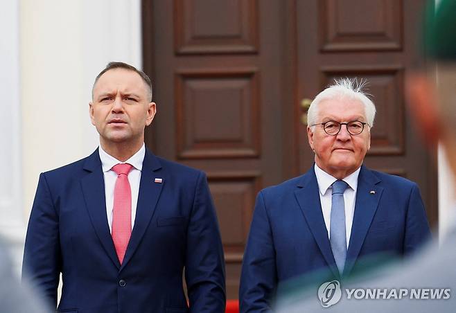 폴란드(왼쪽), 독일 대통령 [로이터 연합뉴스. 재판매 및 DB 금지]