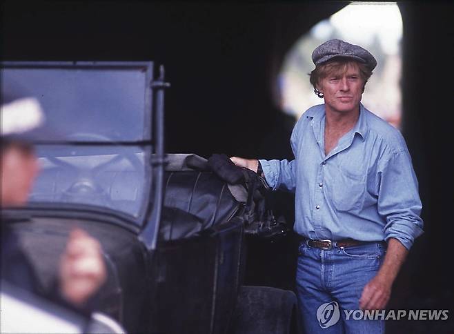 1991년 '흐르는 강물처럼' 촬영 당시 영화감독이었던 로버트 레드퍼드 [Linda Best/Bozeman Daily Chronicle via AP 연합뉴스 자료사진. 재판매 및 DB 금지]