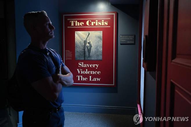 노예제를 고발하는 미국 하퍼스페리국립역사공원의 전시물 [AFP 연합뉴스 자료사진]