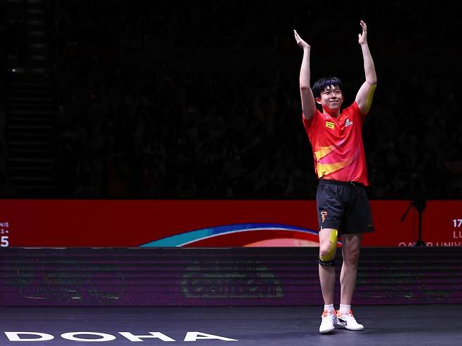 중국 남자 탁구 간판 왕추친 [ITTF 홈피 제공. 재판매 및 DB 금지]