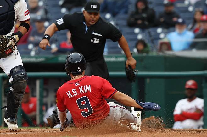 애틀랜타 브레이브스 김하성이 5경기 연속 득점에 성공하며 팀 승리를 이끌었다. Imagn Images연합뉴스