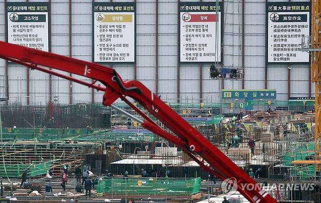 건설현장 전경. 연합뉴스