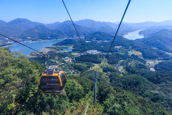 청풍호반 케이블카
