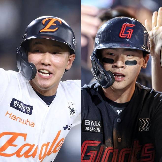 한화 황영묵-롯데 박찬형. 사진=구단 제공