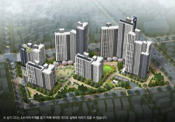 두산위브 더센트럴 수원 조감도. [사진=두산건설]