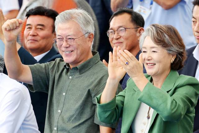 ▲ 문재인 전 대통령과 김정숙 여사 [연합뉴스 자료사진]