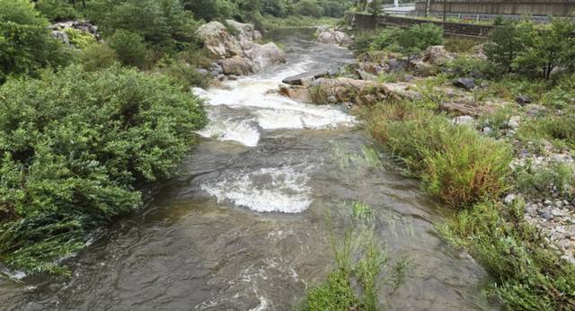 ▲ 18일 이틀째 비가 내리면서 극심한 가뭄을 겪는 강원 강릉지역 상수원 오봉저수지로 상류 지역인 왕산골에서 물이 계속해 흘러들고 있다. 연합뉴스