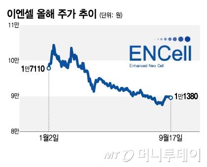 이엔셀 올해 주가 추이/그래픽=김지영