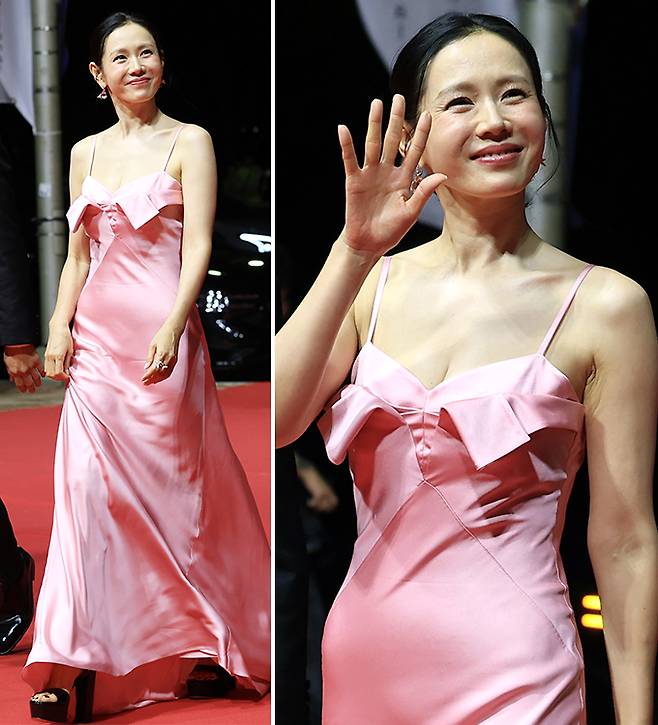 배우 손예진은 지난 17일 부산 해운대 영화의 전당에서 열린 제30회 부산국제영화제(BIFF 2025) 개막식 레드카펫 행사에 참석했다. /사진=뉴스1