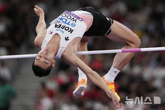 [도쿄=AP/뉴시스] 한국의 우상혁. 2025.09.14.