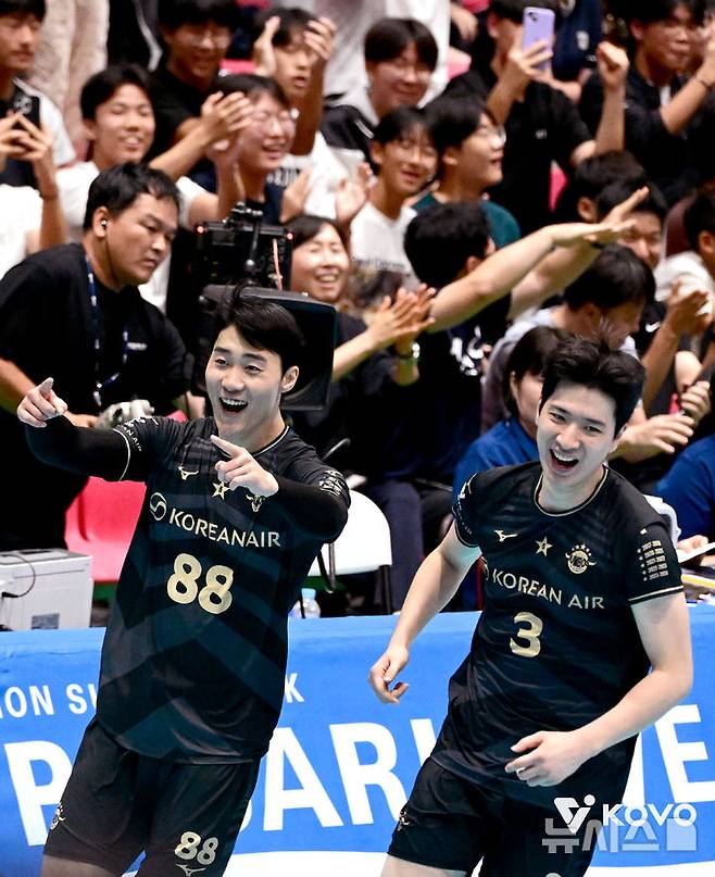 [서울=뉴시스]프로배구 대한항공 김준호. (사진=KOVO 제공)