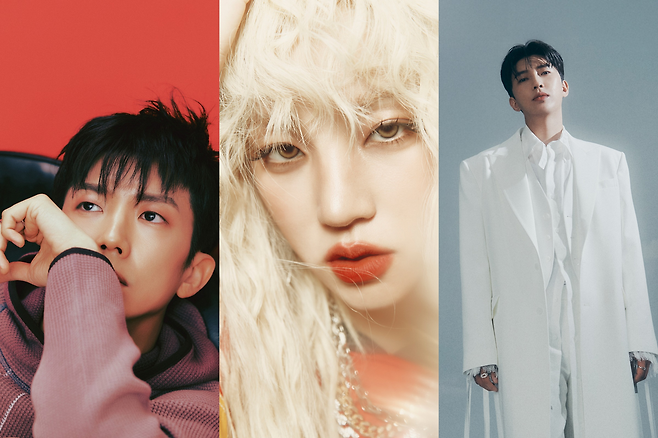 왼쪽부터 장우영, 우기, 임영웅. Mnet제공