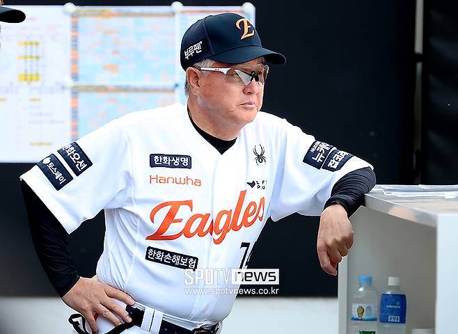 ▲ 시즌 막판 타격 사이클 상승에 반색하고 있는 김경문 한화 감독 ⓒ곽혜미 기자