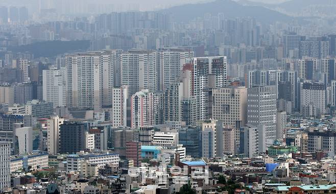 서울 남산에서 바라본 도심의 모습. (사진=방인권 기자)