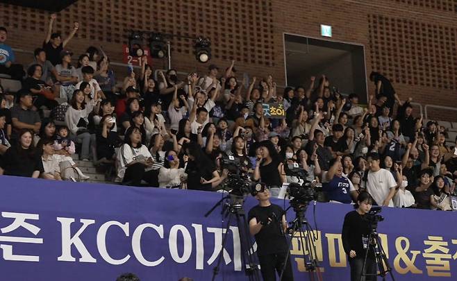 18일 부산에서 열린 부산 KCC의 팬과 함께 출정식 및 팬미팅. 사진제공=부산 KCC