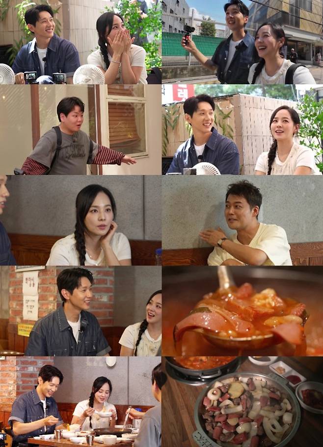 19일 방송되는 MBN·채널S '전현무계획2'에 배우 유진과 지현우가 출연한다. 두 사람은 '추억의 맛' 특집으로 유진의 단골집인 38년 전통 부대찌개 맛집을 찾는다. 지현우는 문차일드 기타 세션으로 활동하며 1년에 100만 원을 벌었던 시절을 회상하고, 단역 출연 후 일당 5만 원에 행복했던 경험이 배우 전향의 계기가 되었다고 밝힌다. 유진은 S.E.S 활동 당시 들어온 연기 제의를 거절했던 이유를 공개할 예정이다. MBN 새 드라마 '퍼스트레이디'에서 부부로 호흡을 맞추는 두 사람의 솔직한 이야기에 관심이 모인다.