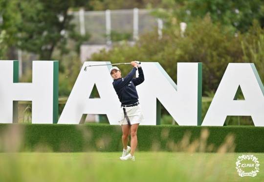 KLPGA 투어 하나금융그룹 챔피언십 2라운드 공동 선두 이민지. /KLPGA