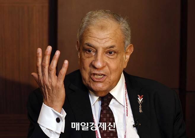 이브라힘 마흘랍 前 이집트 총리. [김호영기자]