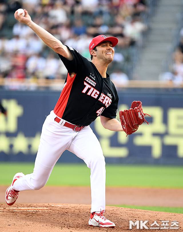 KIA의 에이스 역할을 잘 해냈던 네일. 사진=천정환 기자