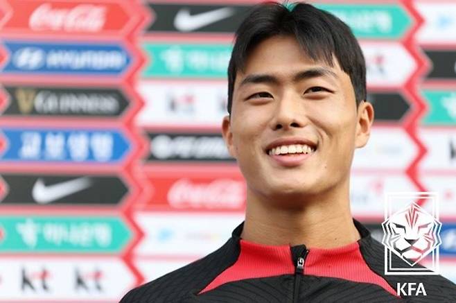 한국 U-20 대표팀 스트라이커 김명준. 사진=대한축구협회