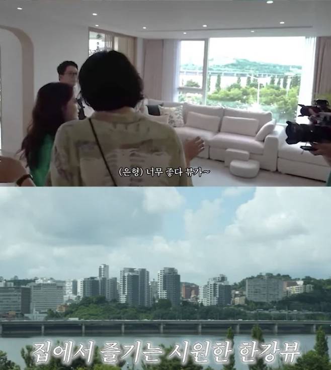 코미디언 강재준·이은형 부부가 코미디언 김준호·김지민 부부의 화려한 신혼집에 감탄했다./사진=유튜브 채널 '준호 지민'