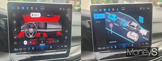 '골프R'의 1열 중앙에는 다양한 조작 기능이 포함된 12.9인치 독립형 디스플레이가 자리한다. /사진=김창성 기자