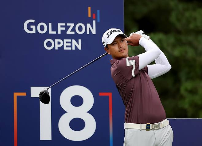 깨우깐자나의 드라이버 티샷. [KPGA 제공. 재판매 및 DB 금지]