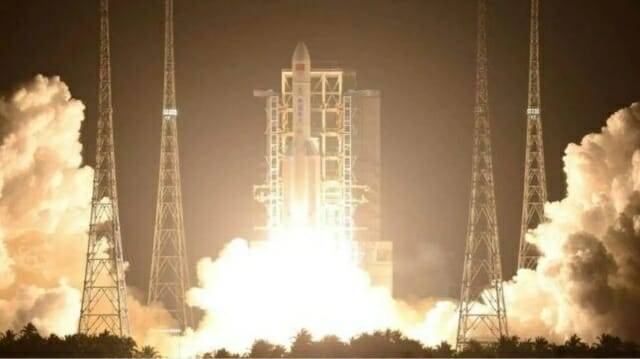 중국 창정 5B 로켓 발사 장면 (사진= CNSA)