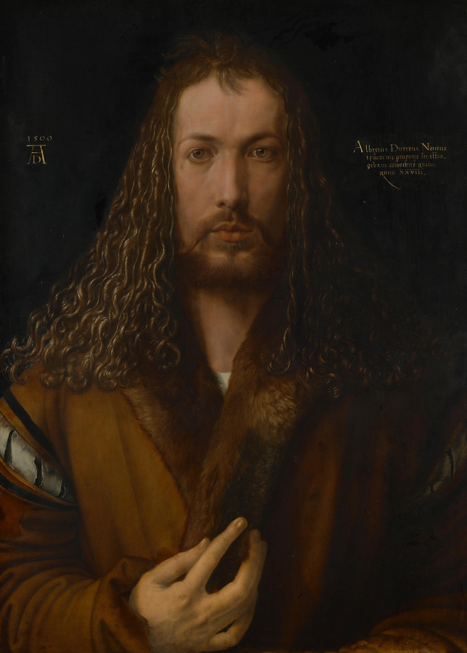 Albrecht Dürer [Self-Portrait with Fur-Trimmed Robe], 1500 ©Alte Pinakothek