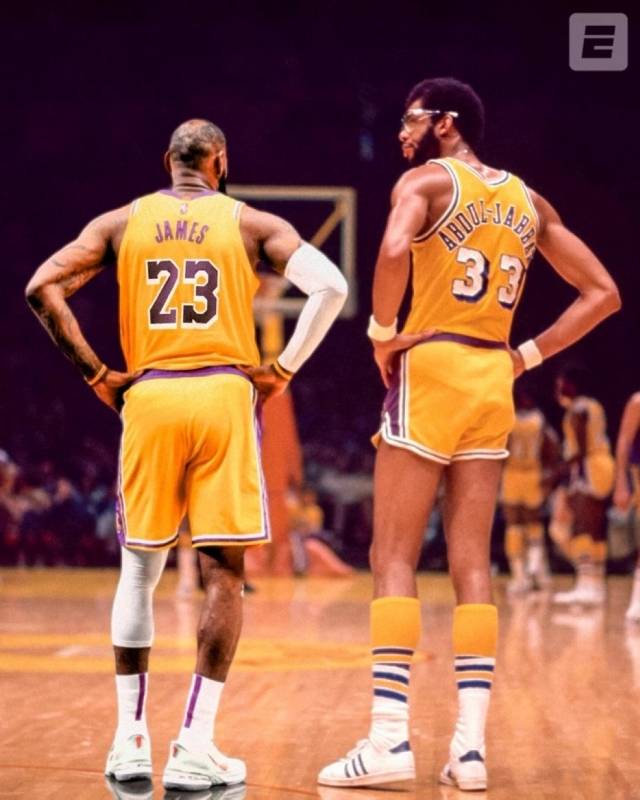 압둘자바가 39년 동안 이어온 NBA 통산 최다 득점 기록, 이제는 제임스가 가장 높은 곳에 이름을 올렸다. 사진=문도 레이커스 SNS