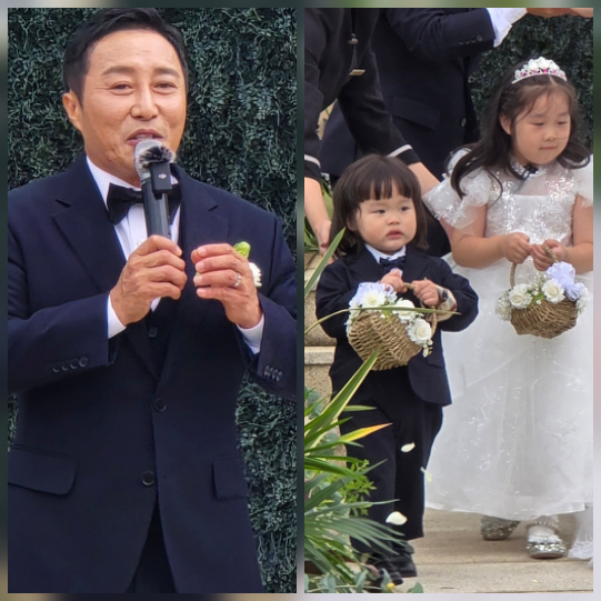 개그맨 김병만(50)이 두 자녀와 함께한 재혼 결혼식으로 새로운 출발을 알렸다.사진=KBS 희극인실