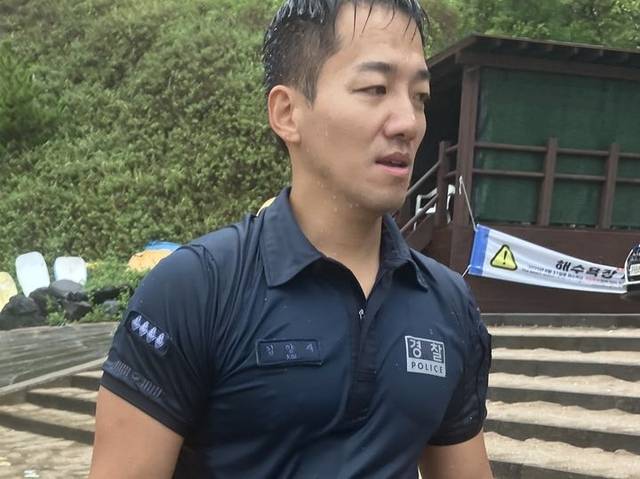 제주 서귀포경찰서 중문파출소 소속 김양재 경사. 제주경찰청 제공