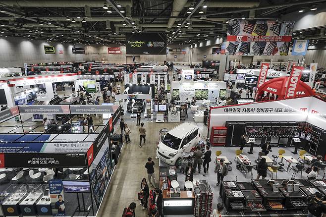 오토살롱테크코리아 행사장 전경 [한국자동차기자협회 제공]